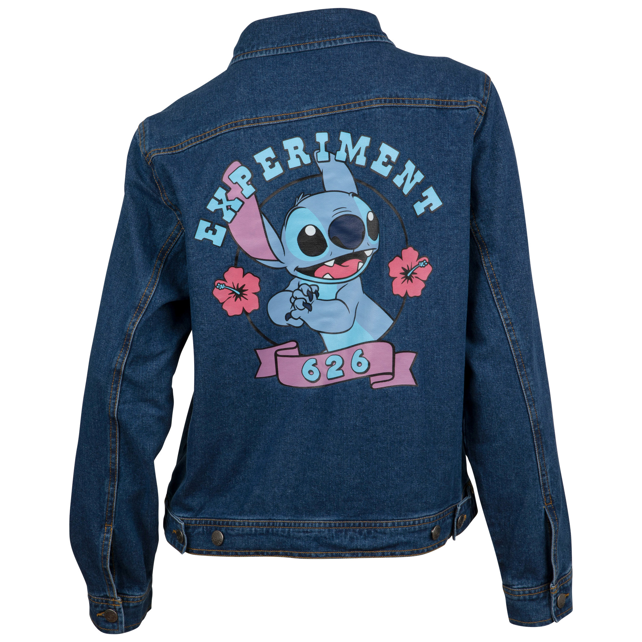 Lilo & Stitch Experiment 626 Junior's Denim Jacket w/ Antique Buttons